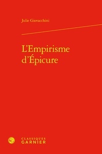 Julie Giovacchini - L'Empirisme d'Épicure.
