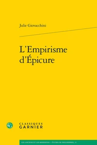 L'empirisme d'Epicure