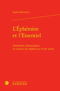 L'éphémère et l'essentiel