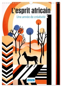 L'esprit africain (Calendrier mural 2026 DIN A3 horizontal), CALVENDO calendrier mensuel