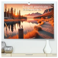L'esprit américain - Un hommage aux États-Unis.  (Calendrier mural 2026 DIN A2 vertical) calendrier de bureau