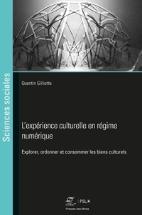 Quentin Gilliotte - L'expérience culturelle en régime numérique - Explorer, ranger, consommer.