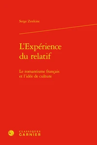 L'expérience du relatif