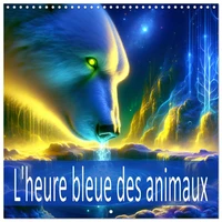 L'heure bleue des animaux (Calendrier mural carré 2026 30x30 cm) Calendrier double avec une page pour vos prises de notes