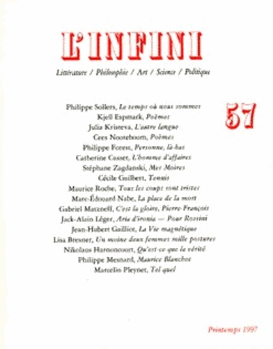 Philippe Sollers - L'infini N° 57 : .