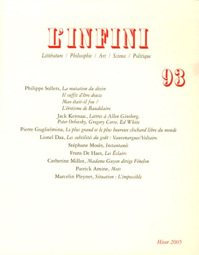  Collectif - L'infini N° 93, Décembre 2005 : .