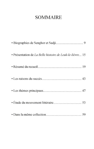 La Belle histoire de Leuk-le-lièvre de Léopold Sédar Senghor (fiche de lecture et analyse complète de l'oeuvre)