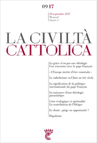 La Civiltà Cattolica 30 septembre 2017