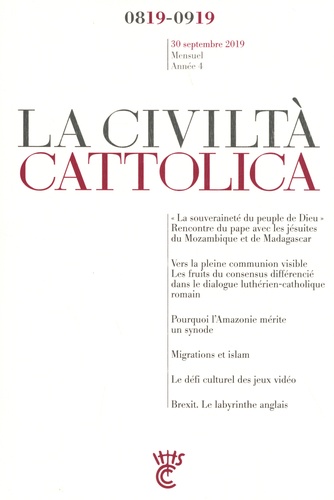 La Civiltà Cattolica 30 septembre 2019