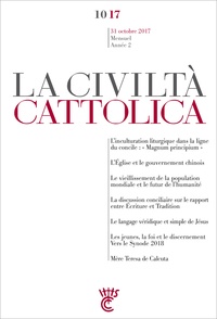 Antonio Spadaro - La Civiltà Cattolica 31 octobre 2017 : .