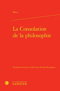 La consolation de la philosophie