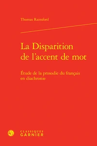 La Disparition de l'accent de mot