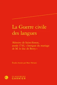 La Guerre civile des langues