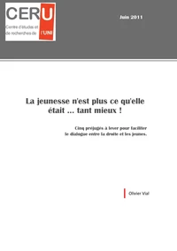 La jeunesse n'est plus ce qu'elle était ... Tant mieux !