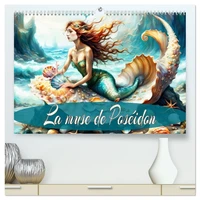 La muse de Poséidon  (Calendrier mural 2026 DIN A2 vertical) calendrier de bureau