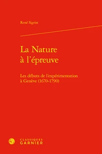 La Nature à l'épreuve