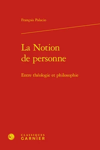 La Notion de personne
