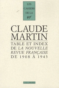 Table et index de 1908 à 1943