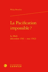 La Pacification impossible ?