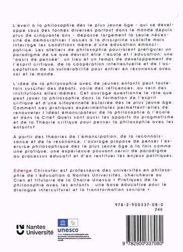 La philosophie avec les enfants. Un paradigme pour l'émancipation, la reconnaissance et la résonance