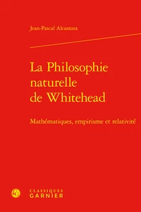 La philosophie naturelle de Whitehead