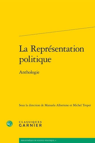 La Représentation politique. Anthologie
