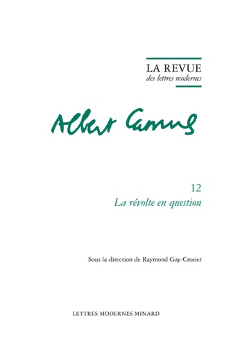  Classiques Garnier - La révolte en question.