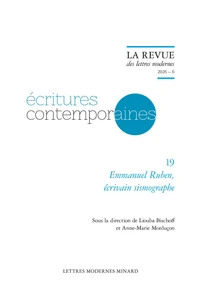 Emmanuel Ruben, écrivain sismographe