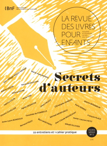 Jacques Vidal-Naquet - La revue des livres pour enfants Hors-série N° 2 : Secrets d'auteurs.