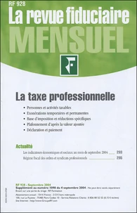 La taxe professionnelle