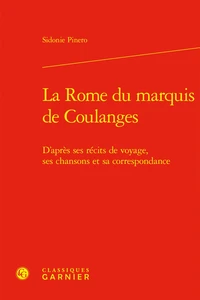 La Rome du marquis de Coulanges