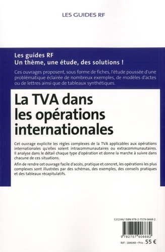 La TVA dans les opérations internationales  Edition 2018