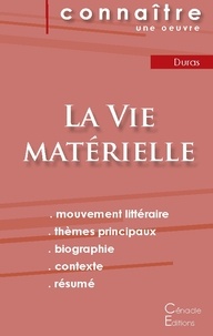 Marguerite Duras - La vie matérielle - Fiche de lecture.