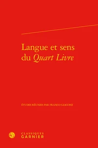 Langue et sens du Quart livre