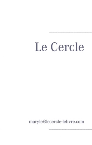  Maryle - Le cercle - Traité de cosmologie littéraire.