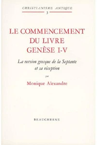 Le commencement du Livre de la Génèse 1-5