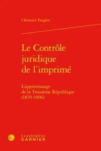 Le contrôle juridique de l'imprimé