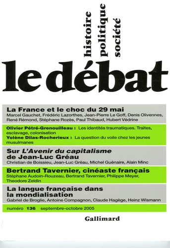 Marcel Gauchet et René Rémond - Le Débat N° 136, Septembre-Octobre 2005 : .