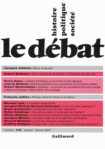 Jacques Julliard - Le Débat N° 143, Janvier-Févr : .