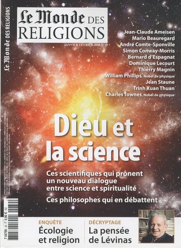 Frédéric Lenoir - Le Monde des religions N° 39, Janvier-févri : Dieu et la science.