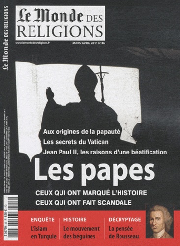 Frédéric Lenoir - Le Monde des religions N° 46, mars-avril 20 : Les papes.