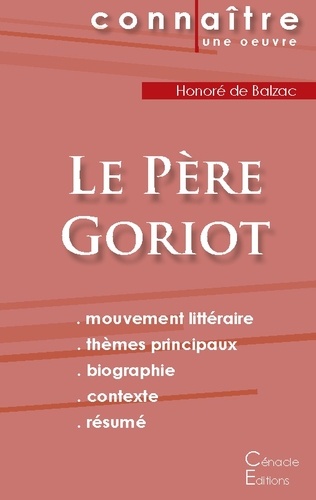 Honoré de Balzac - Le Père Goriot - Fiche de lecture.
