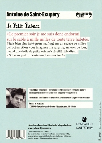 Le Petit Prince  avec 1 CD audio MP3
