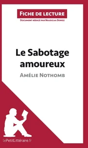 Le sabotage amoureux d'Amélie Nothomb