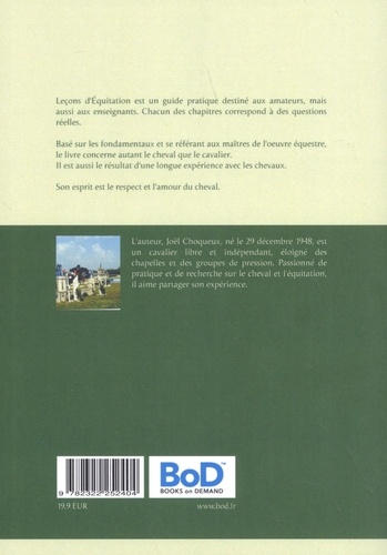 Leçons d'équitation. Guide pratique du cavalier, plat et obstacle, avec des exercices