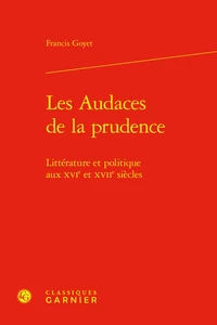 Les Audaces de la prudence