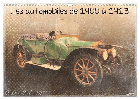 Sudpastel Sudpastel - CALVENDO Mobilite  : Les automobiles de 1900 à 1913 (Calendrier mural 2024 DIN A3 vertical), CALVENDO calendrier mensuel - Série de 12 tableaux, d'automobiles des années 1900.