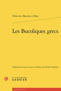 Les bucoliques grecs
