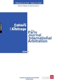 Les Cahiers de l'Arbitrage N° 1/2026