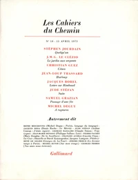 Les cahiers du Chemin N° 18